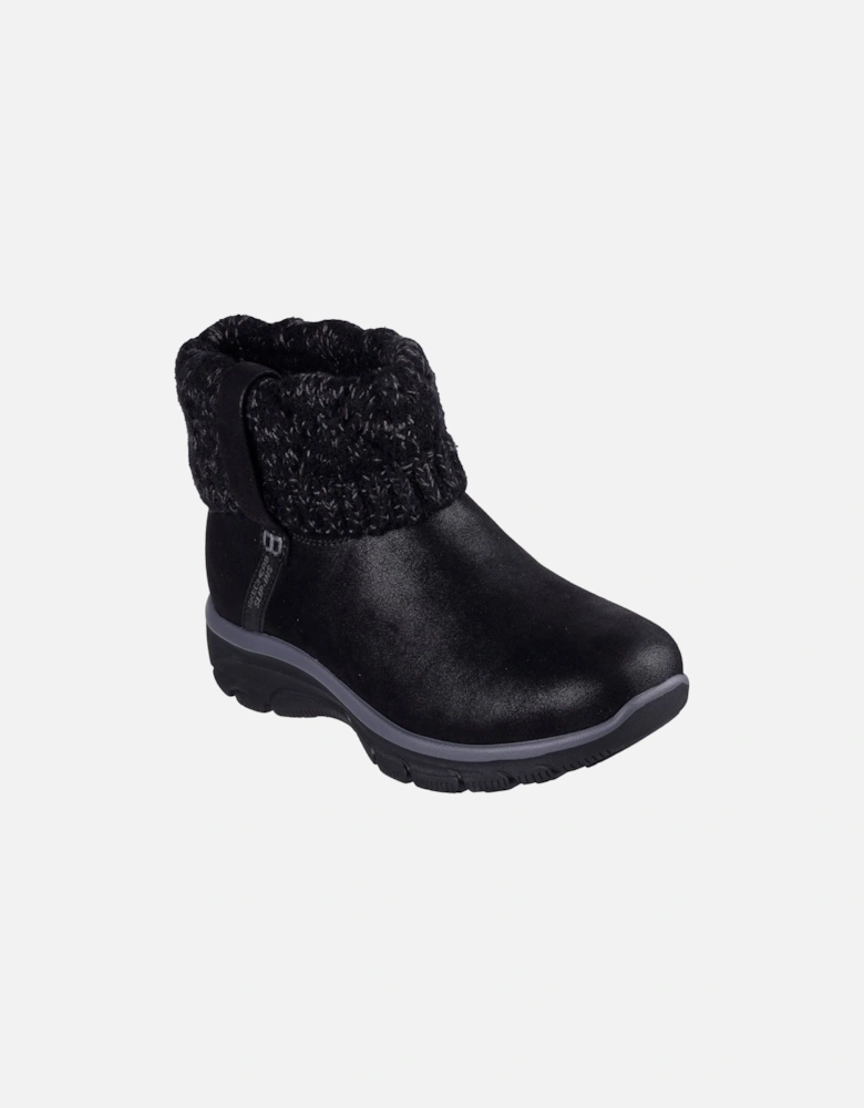 Easy Going Cozy Weather 2 Textile Women's Black Winter Ankle Boots