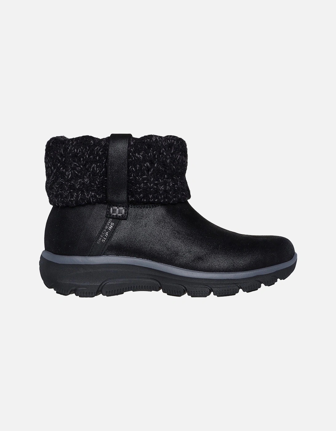 Easy Going Cozy Weather 2 Textile Women's Black Winter Ankle Boots
