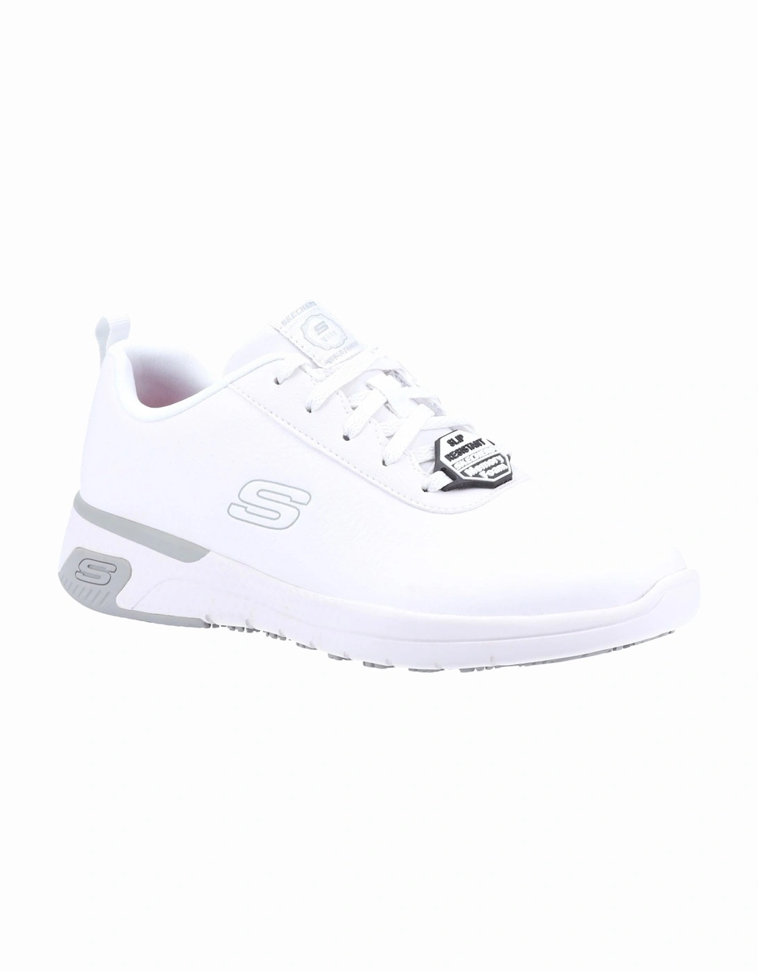 Marsing Gmina Leather Women's White Safety Trainers, 10 of 9