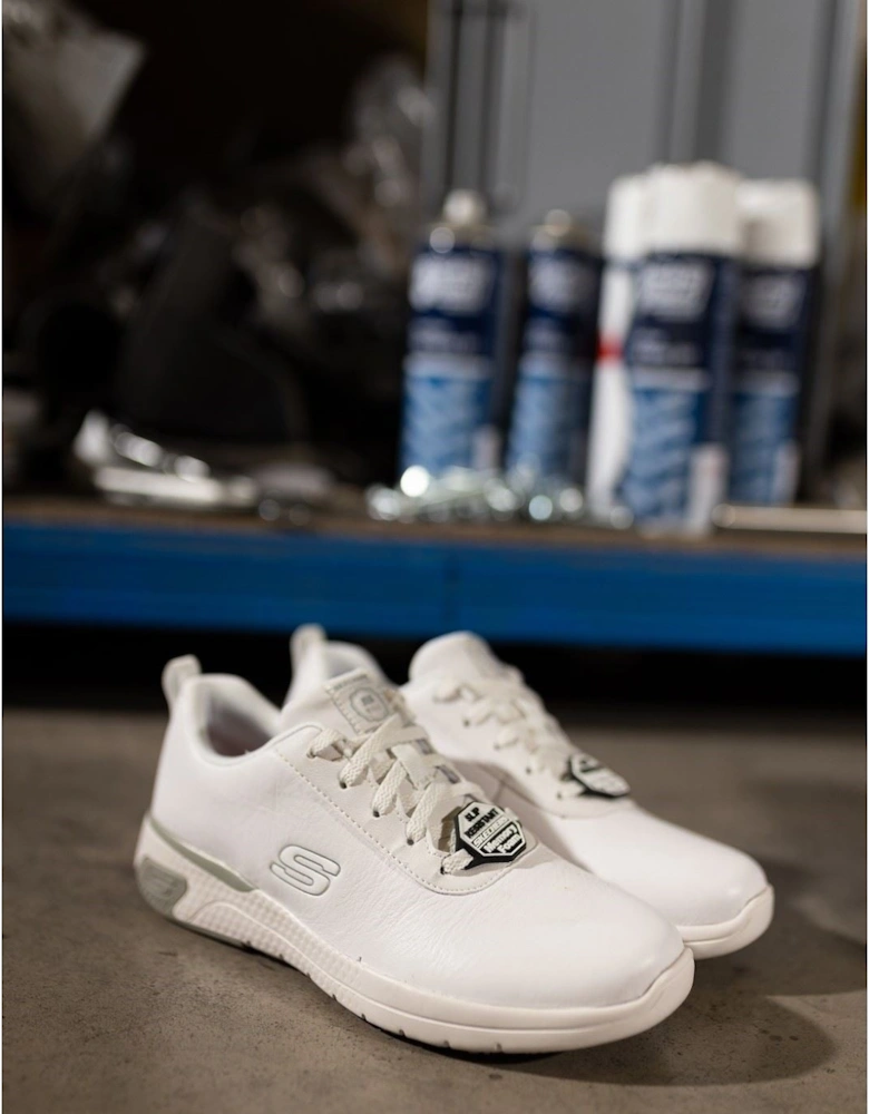 Marsing Gmina Leather Women's White Safety Trainers