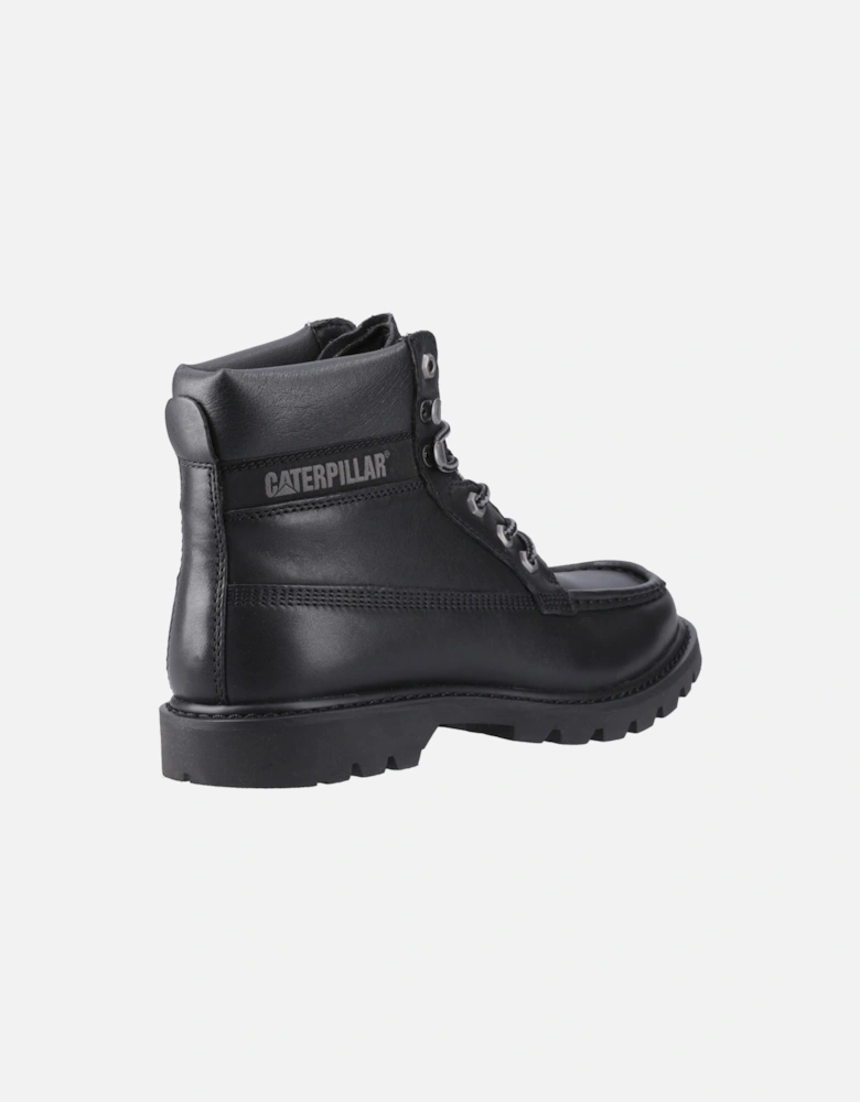 CAT Lifestyle Colorado Moc Toe Leather Men's Black Ankle Boots