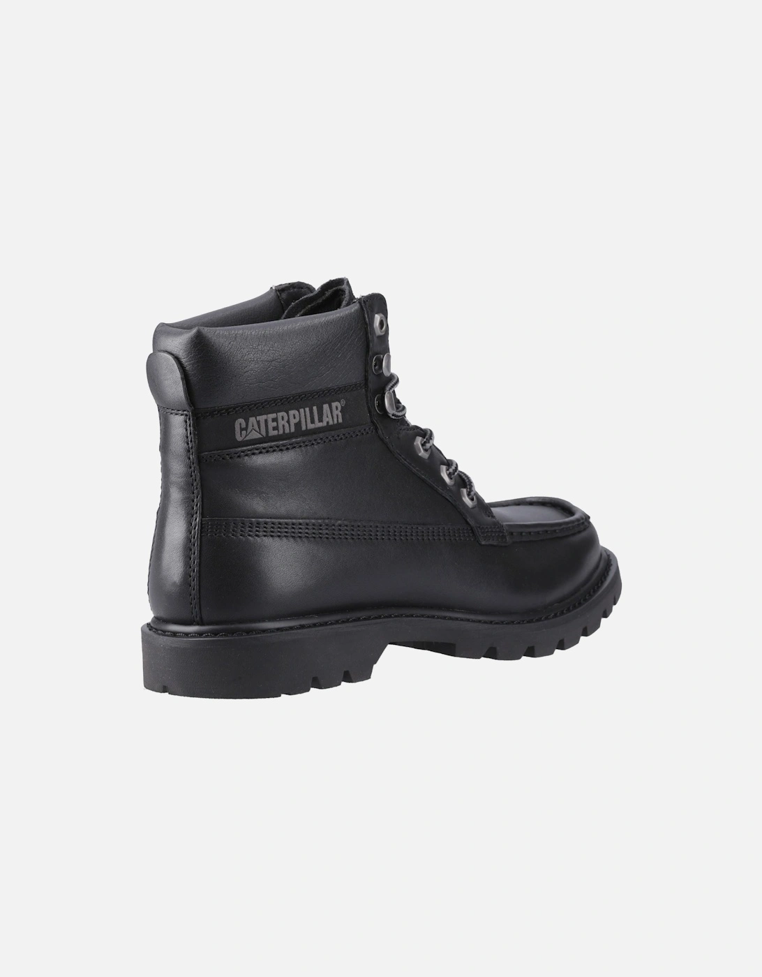 CAT Lifestyle Colorado Moc Toe Leather Men's Black Ankle Boots
