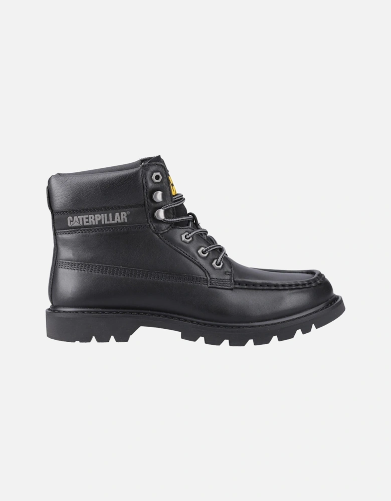 CAT Lifestyle Colorado Moc Toe Leather Men's Black Ankle Boots