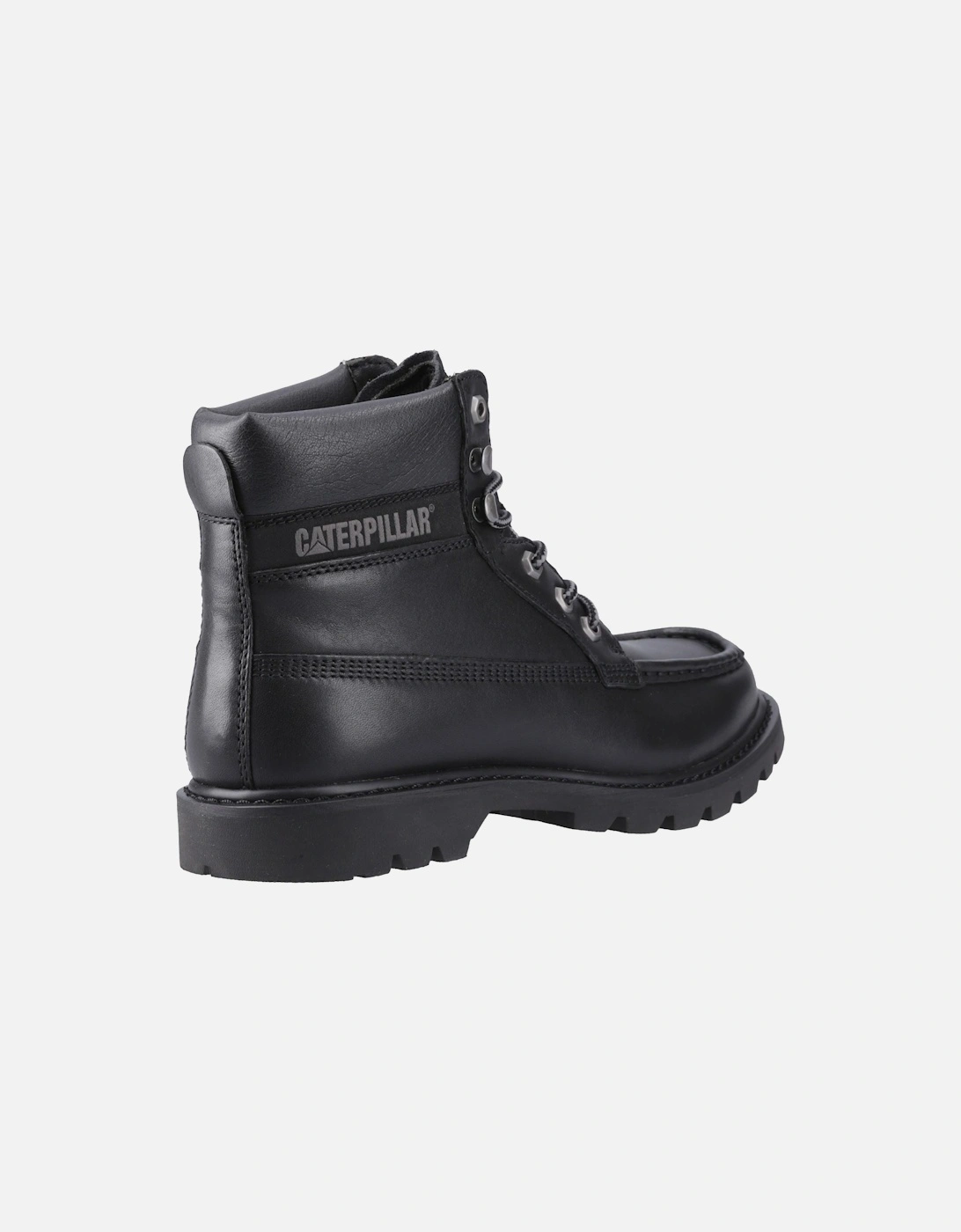 CAT Lifestyle Colorado Moc Toe Leather Men's Black Ankle Boots