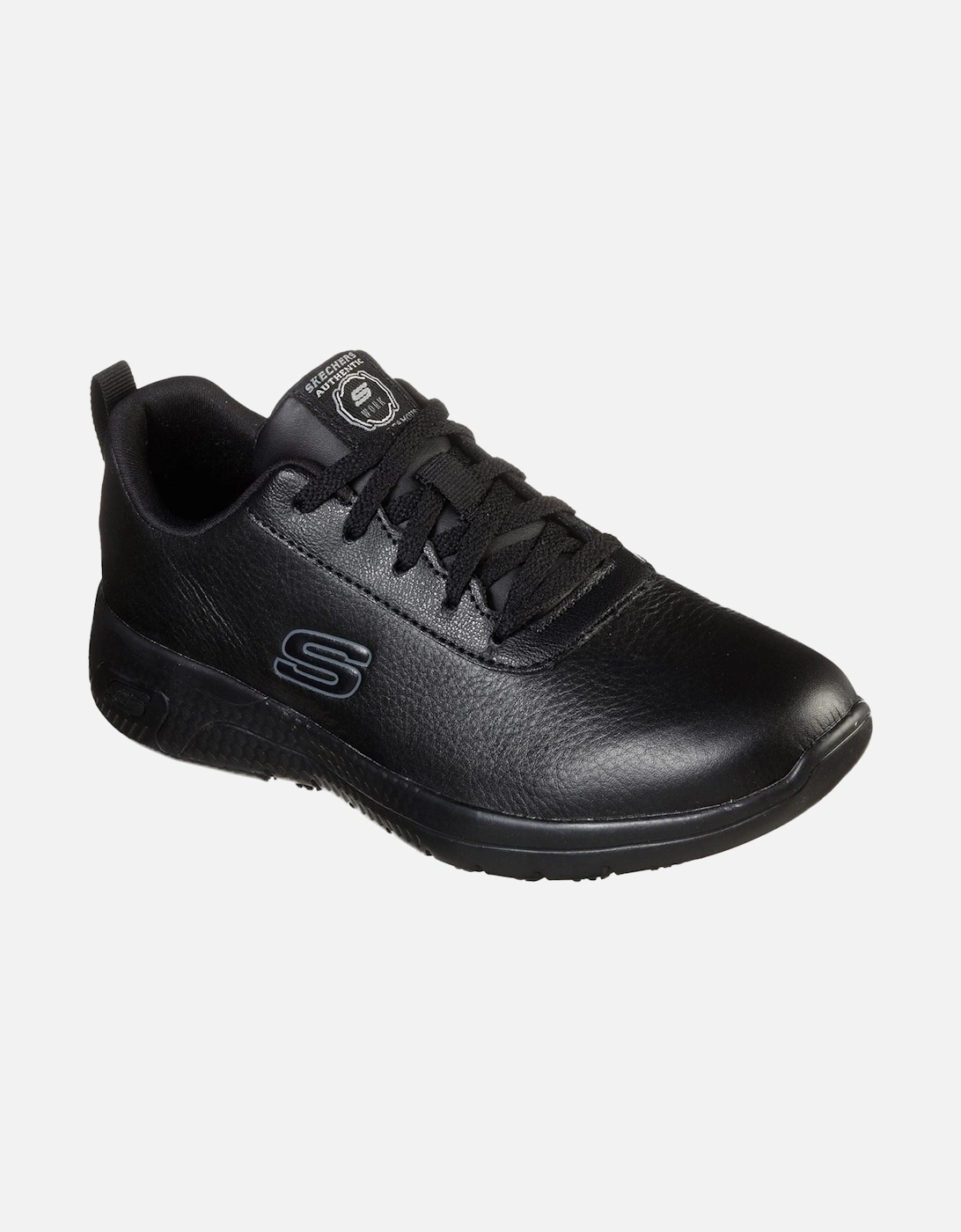 Marsing Gmina Leather Women's Black Safety Trainers