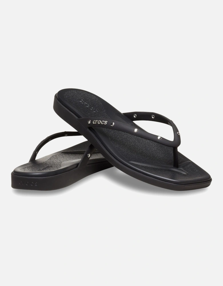 Miami Studded Flip Thermoplastic Women's Black Flip Flops