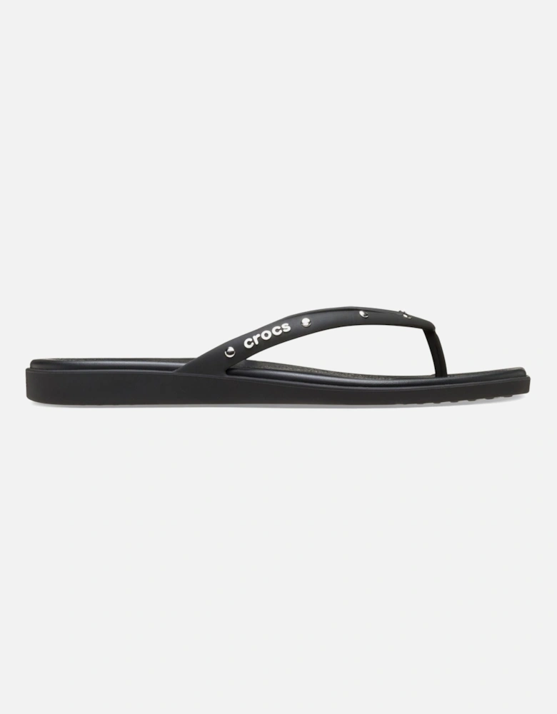 Miami Studded Flip Thermoplastic Women's Black Flip Flops