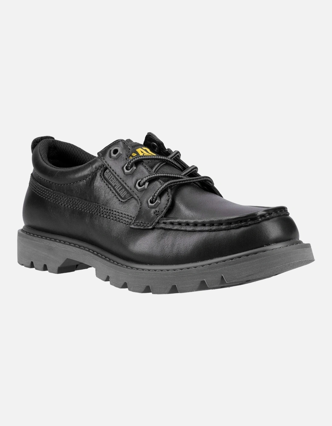 CAT Lifestyle Colorado Moc Toe Low Leather Men's Black Lace-Up Shoes, 9 of 8