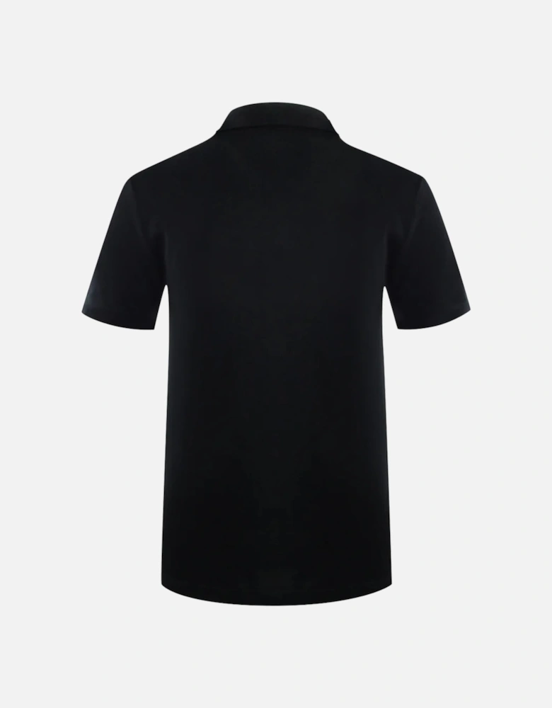 Small Patch Logo Black Caviar Polo Shirt