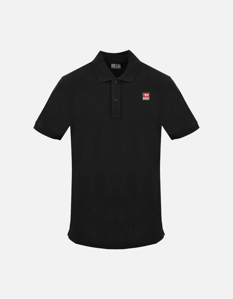 Small Patch Logo Black Caviar Polo Shirt