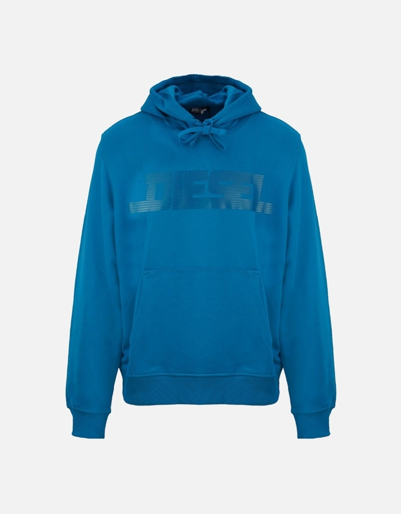 Monotone Logo Blue Sapphire Hoodie