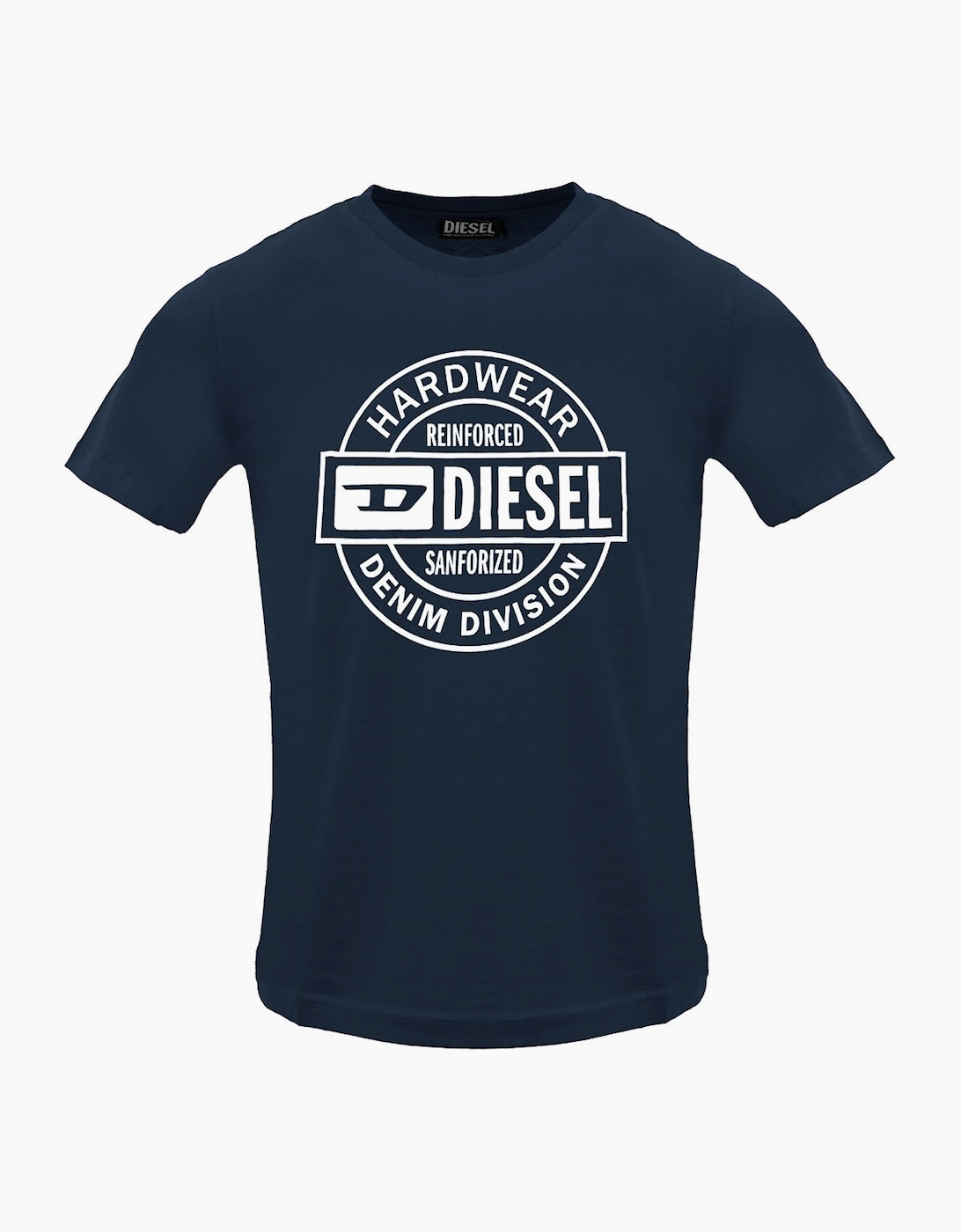 Diesel Men's Navy Diese Circle Hardwear Logo Total Eclipse T-Shirt  42 Xl