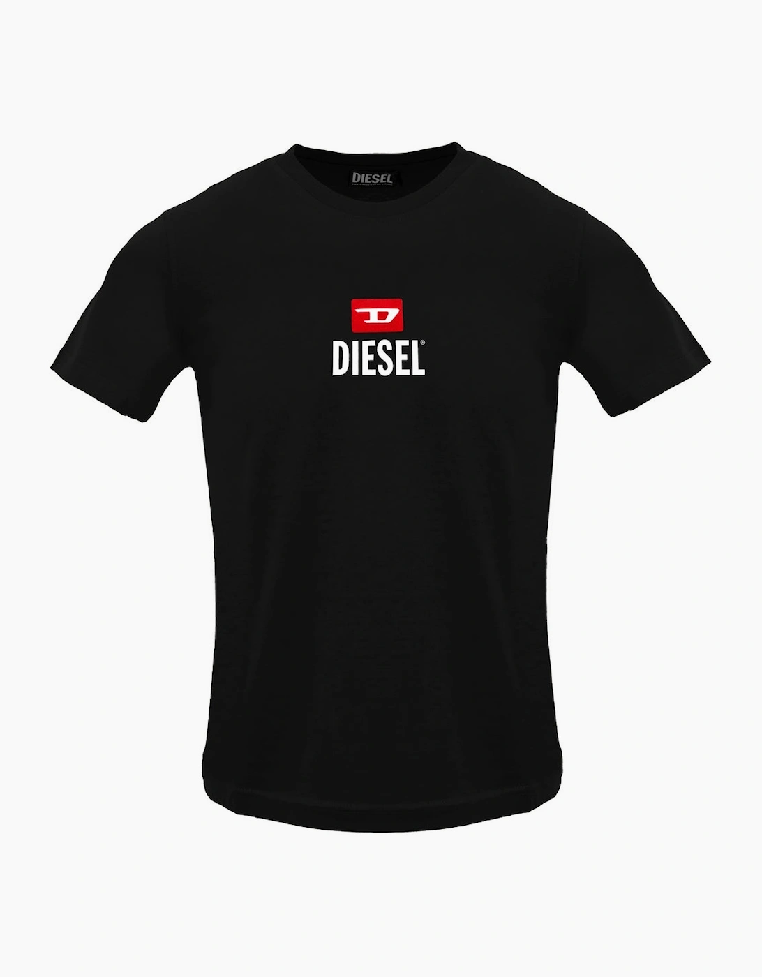 Diesel Men's Black Just New D Logo Caviar T-Shirt  42 Xl