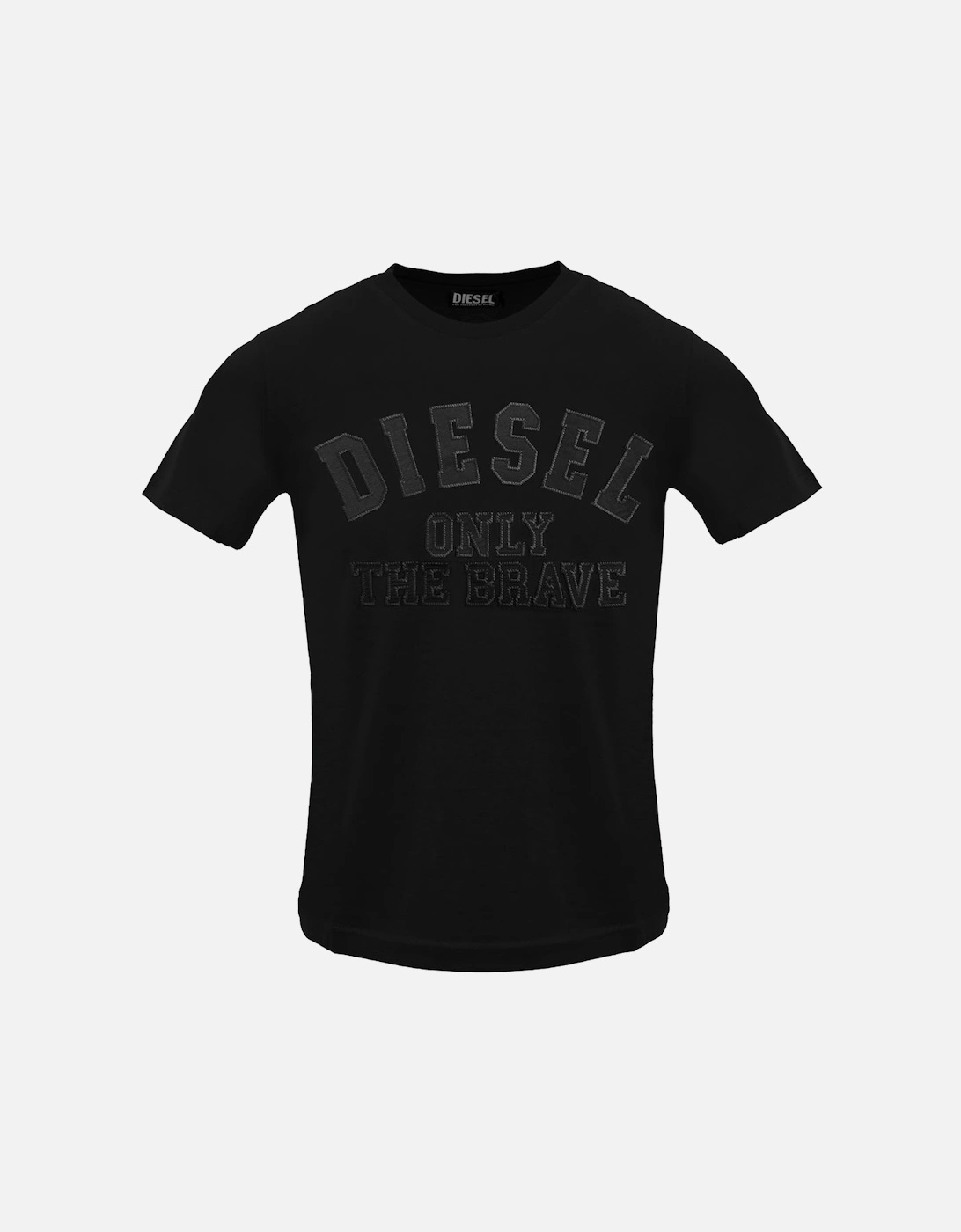 Monotone Embossed Logo Black Caviar T-Shirt, 2 of 1