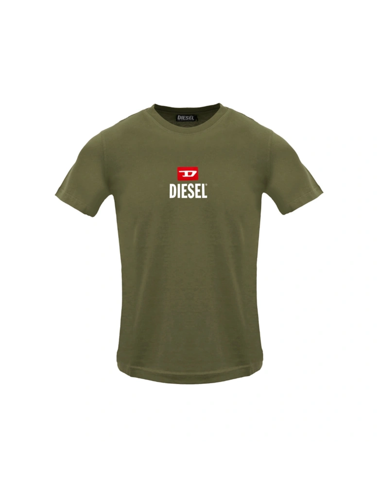 Just Small New D Logo Green Deep Depths T-Shirt