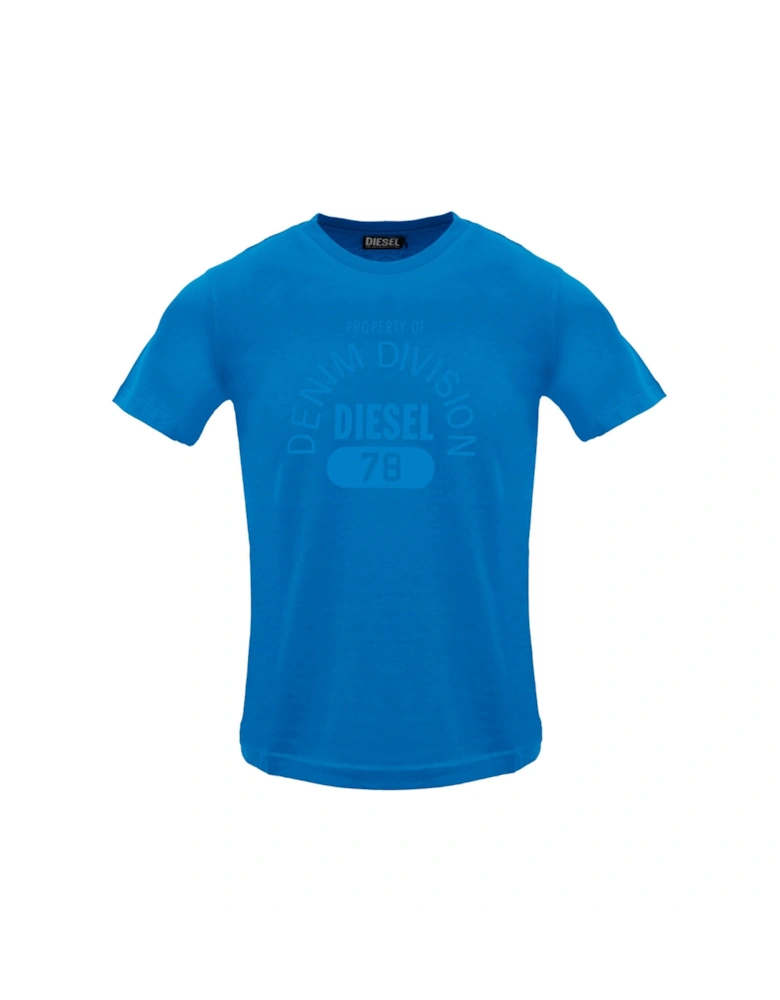 Monotone Property Of Denim Division Logo Blue Sapphire T-Shirt