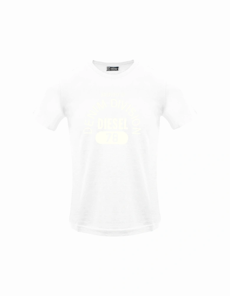Monotone Property Of Denim Division White T-Shirt