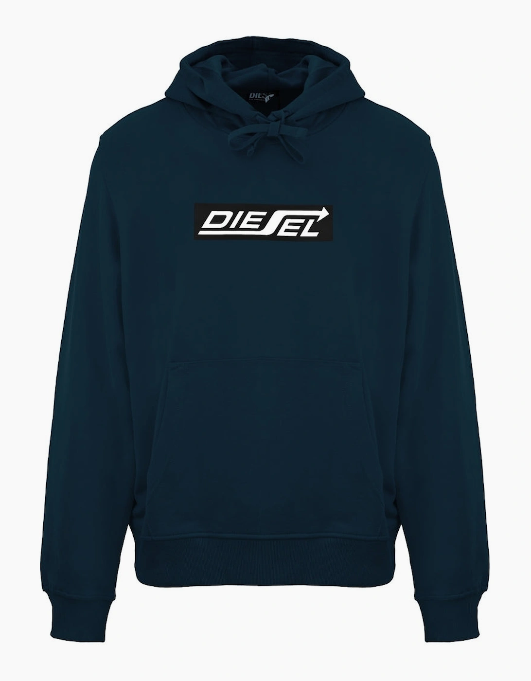 Diesel Men's Navy Arrow Logo Total Eclipse Hoodie  42 Xl