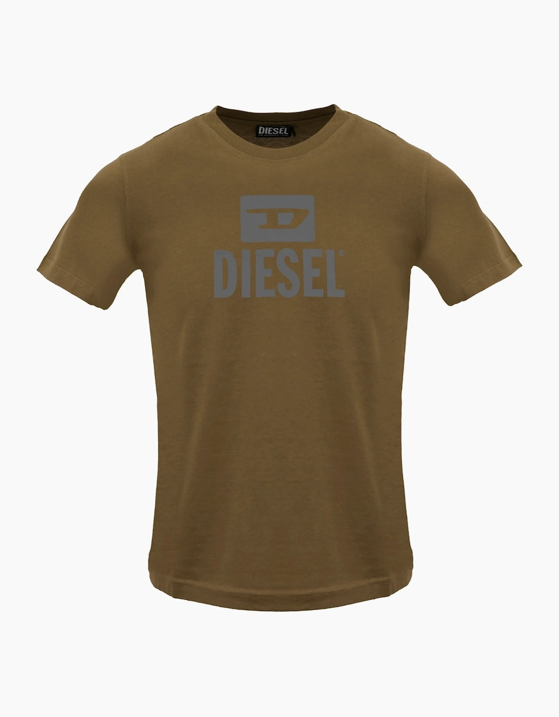 Diesel Men's Red Monotone Logo Coffee Liqueur T-Shirt  38 M