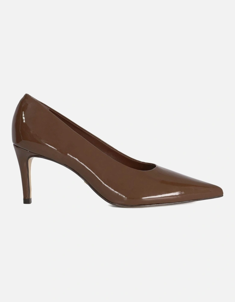 Dune Aspiring Leather Women's Brown Shoes