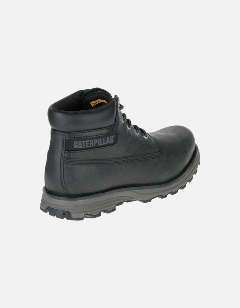 CAT Lifestyle Founder Nubuck Leather Men's Black Ankle Boots