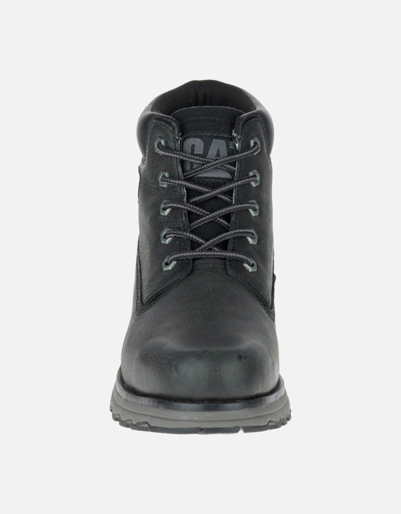 CAT Lifestyle Founder Nubuck Leather Men's Black Ankle Boots