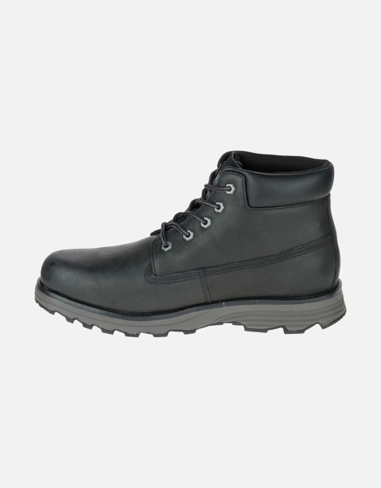 CAT Lifestyle Founder Nubuck Leather Men's Black Ankle Boots