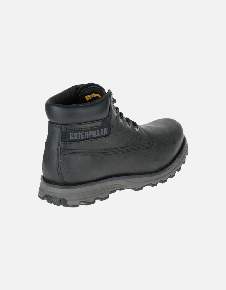 CAT Lifestyle Founder Nubuck Leather Men's Black Ankle Boots