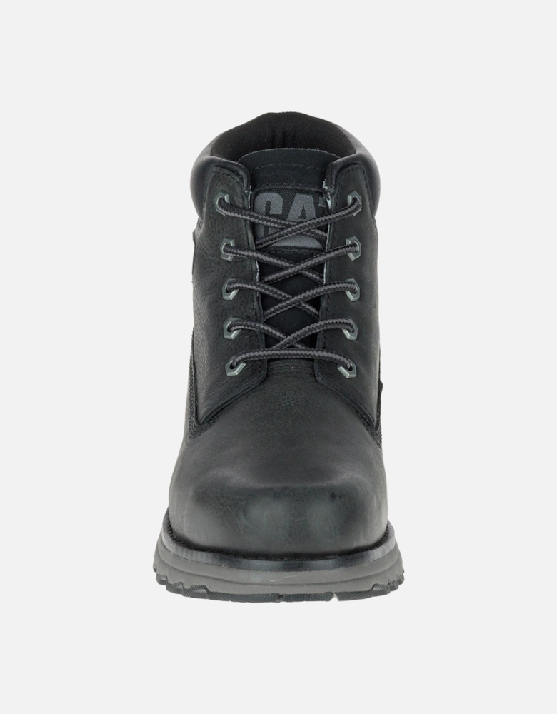 CAT Lifestyle Founder Nubuck Leather Men's Black Ankle Boots