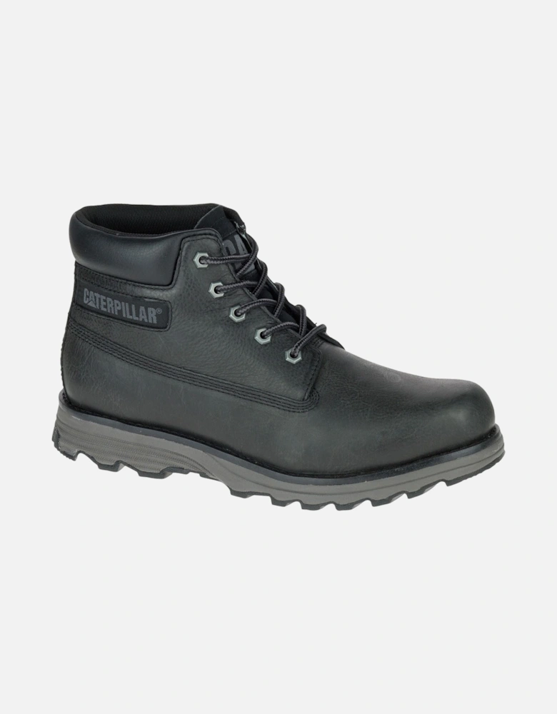 CAT Lifestyle Founder Nubuck Leather Men's Black Ankle Boots