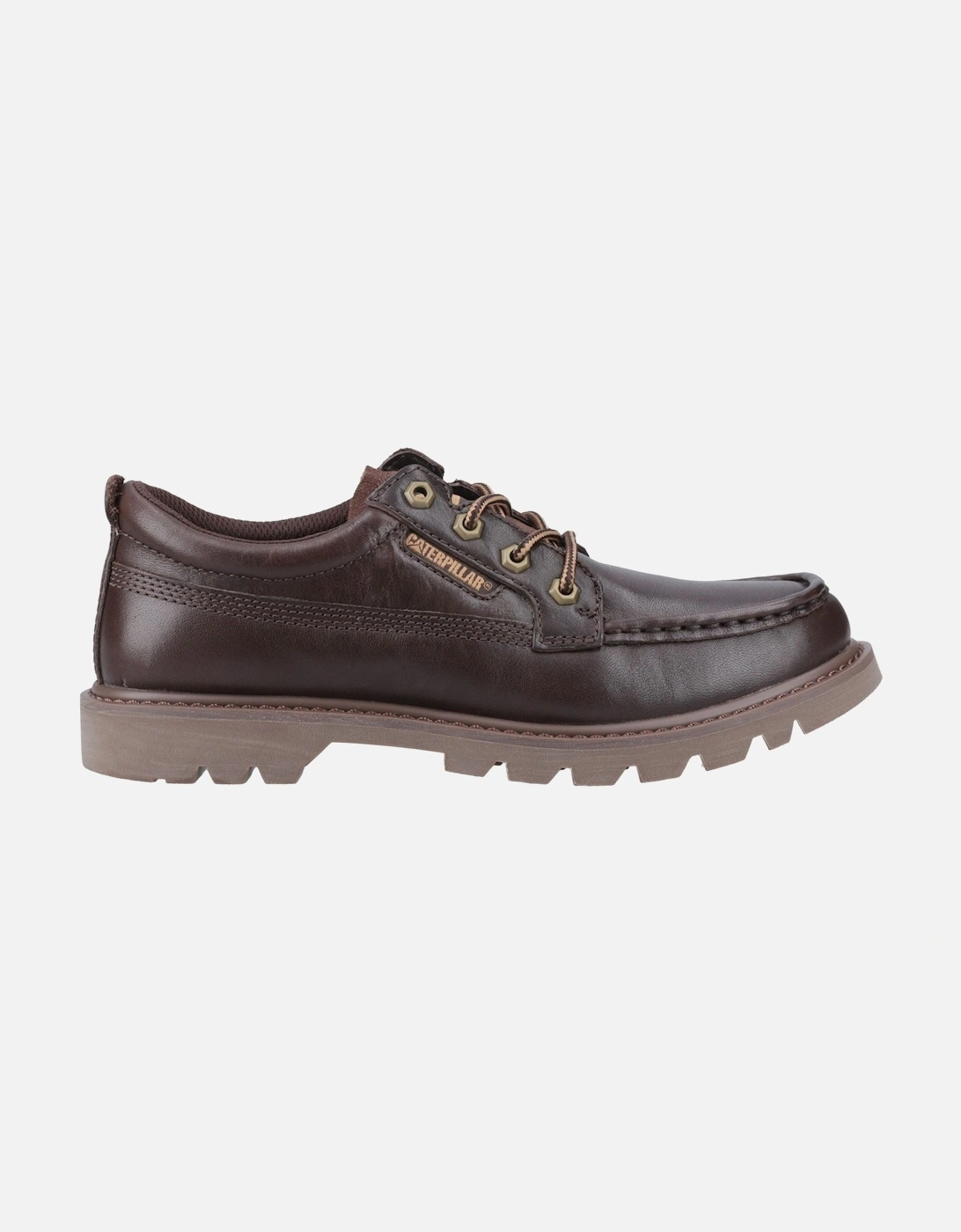 CAT Lifestyle Colorado Moc Toe Low Leather Men's Dark Brown Lace-Up Shoes