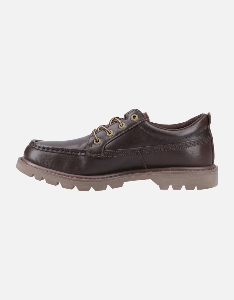 CAT Lifestyle Colorado Moc Toe Low Leather Men's Dark Brown Lace-Up Shoes