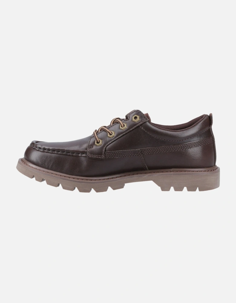 CAT Lifestyle Colorado Moc Toe Low Leather Men's Dark Brown Lace-Up Shoes