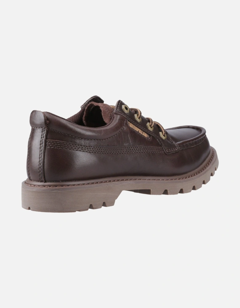 CAT Lifestyle Colorado Moc Toe Low Leather Men's Dark Brown Lace-Up Shoes