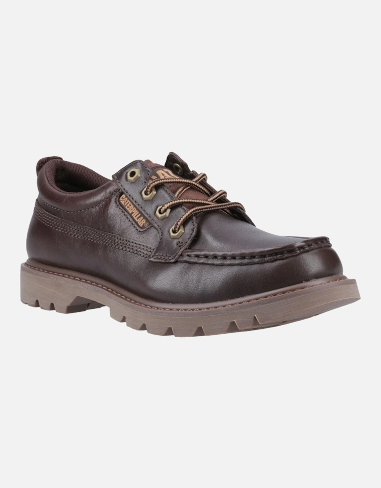 CAT Lifestyle Colorado Moc Toe Low Leather Men's Dark Brown Lace-Up Shoes