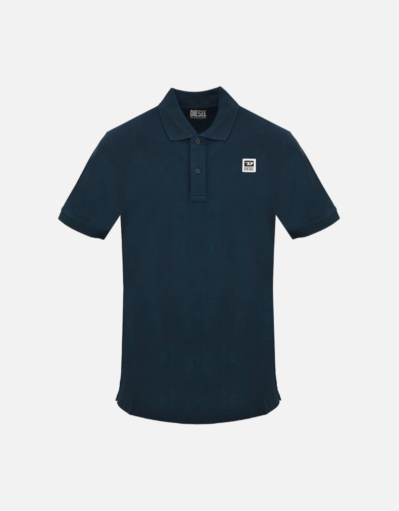 Small Patch Logo Navy Blue Total Eclipse Polo Shirt