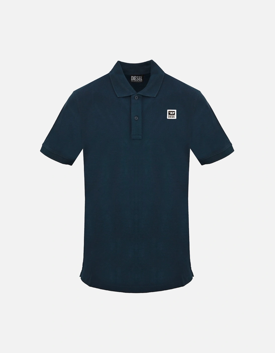 Small Patch Logo Navy Blue Total Eclipse Polo Shirt, 2 of 1