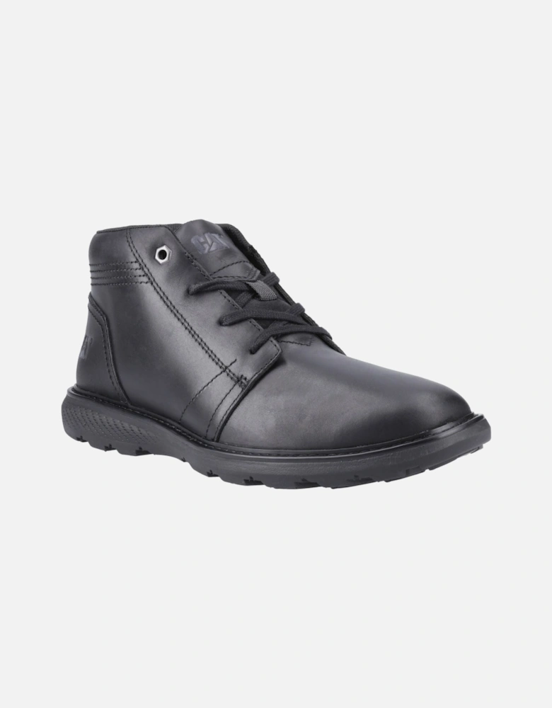 CAT Lifestyle Trey 2.0 Leather Men's Black Ankle Boots