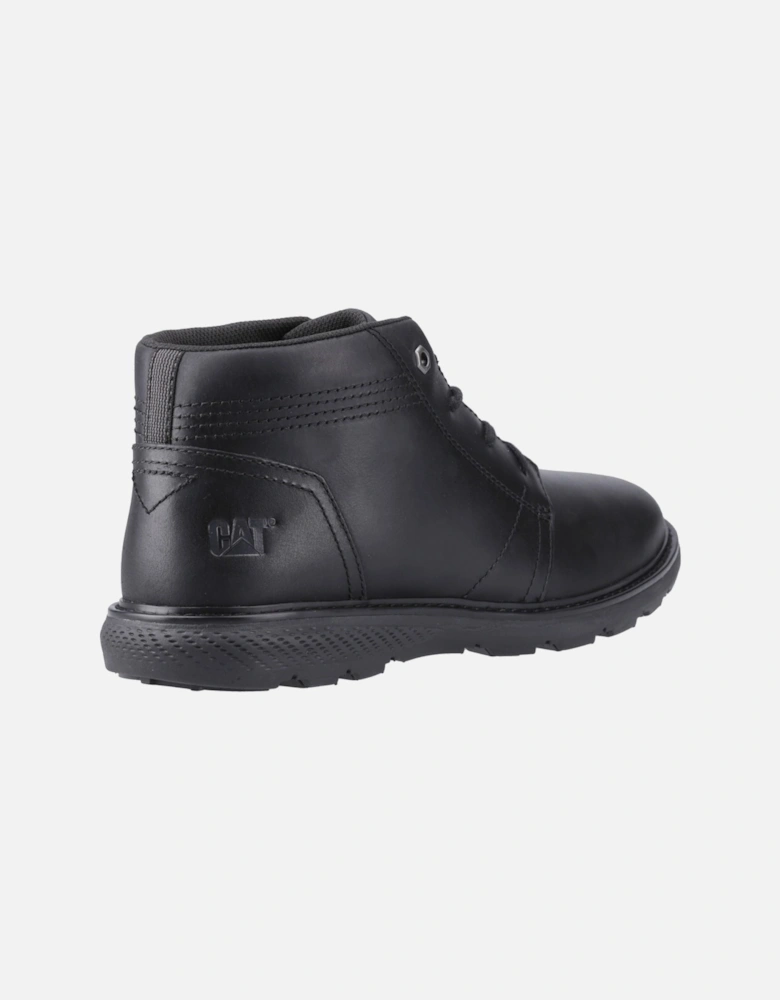CAT Lifestyle Trey 2.0 Leather Men's Black Ankle Boots