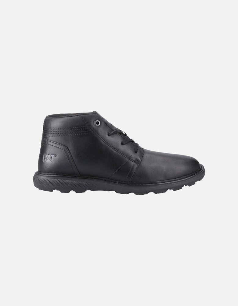 CAT Lifestyle Trey 2.0 Leather Men's Black Ankle Boots