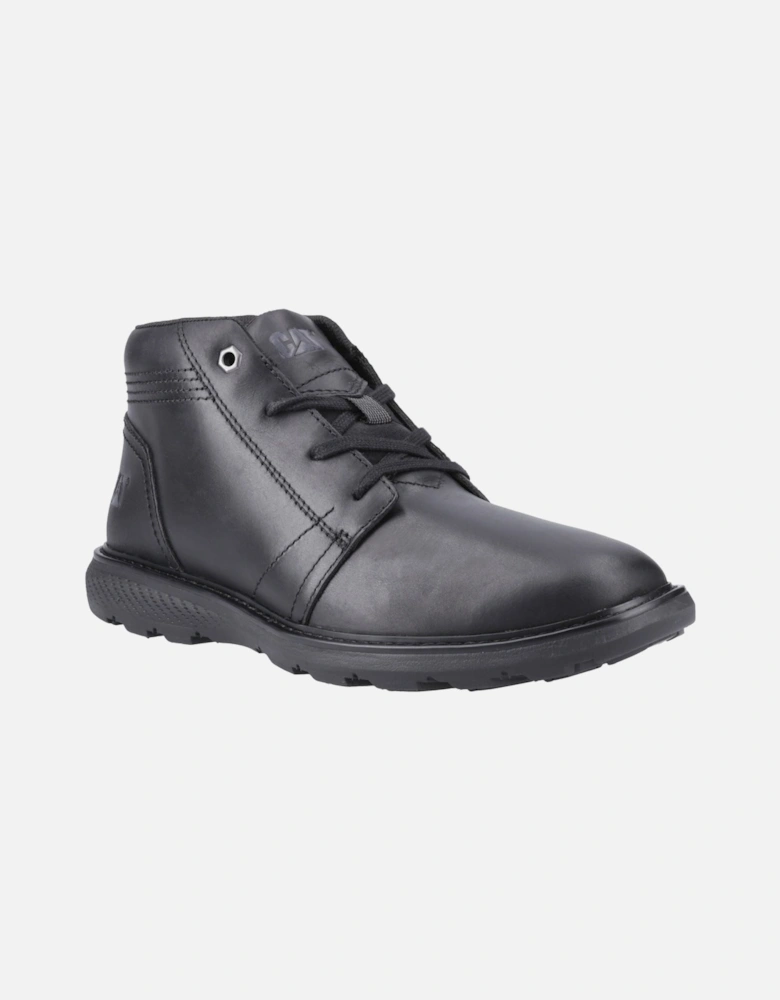 CAT Lifestyle Trey 2.0 Leather Men's Black Ankle Boots