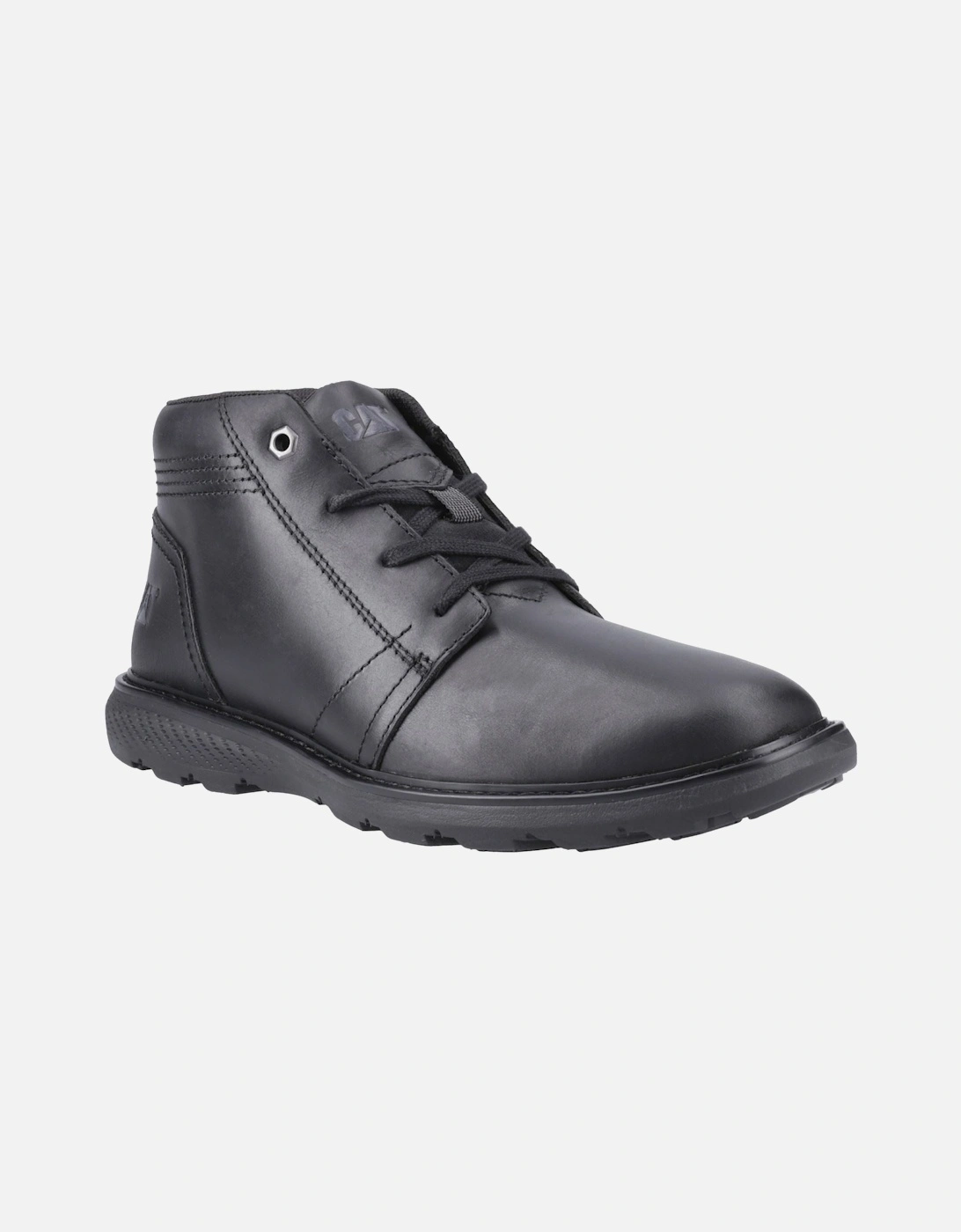 CAT Lifestyle Trey 2.0 Leather Men's Black Ankle Boots