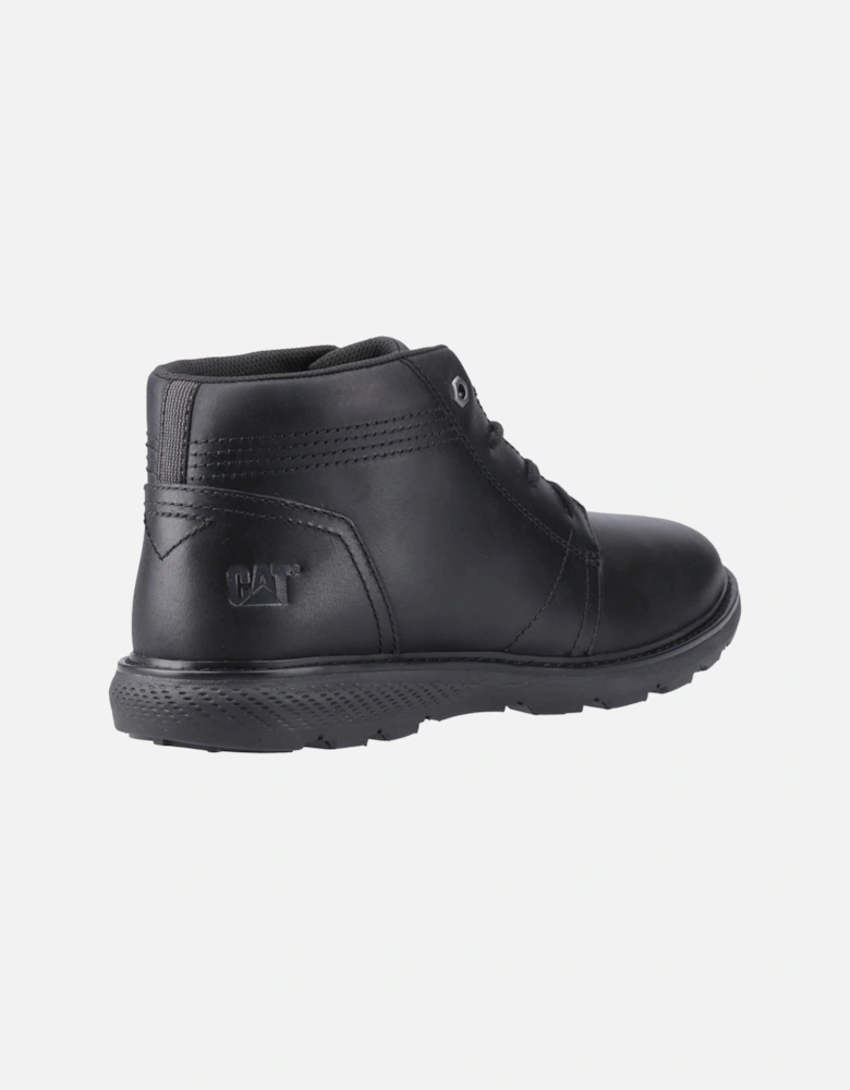 CAT Lifestyle Trey 2.0 Leather Men's Black Ankle Boots