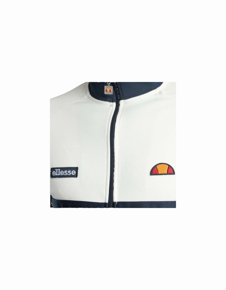 Rimini Track Top Jacket Off White/Dark Green