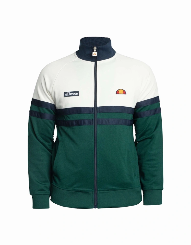 Rimini Track Top Jacket Off White/Dark Green