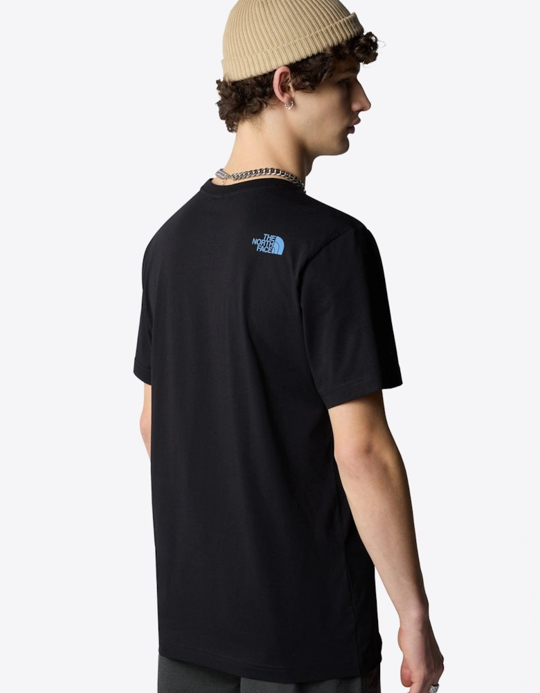 Mountain Line T-Shirt Black