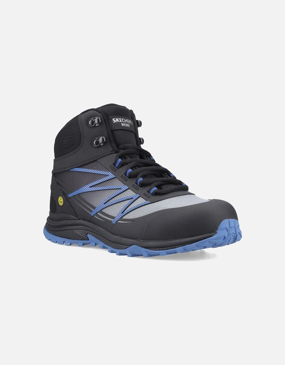 Puxal Firmle Leather Men's Black/Blue Safety Boots, 10 of 9