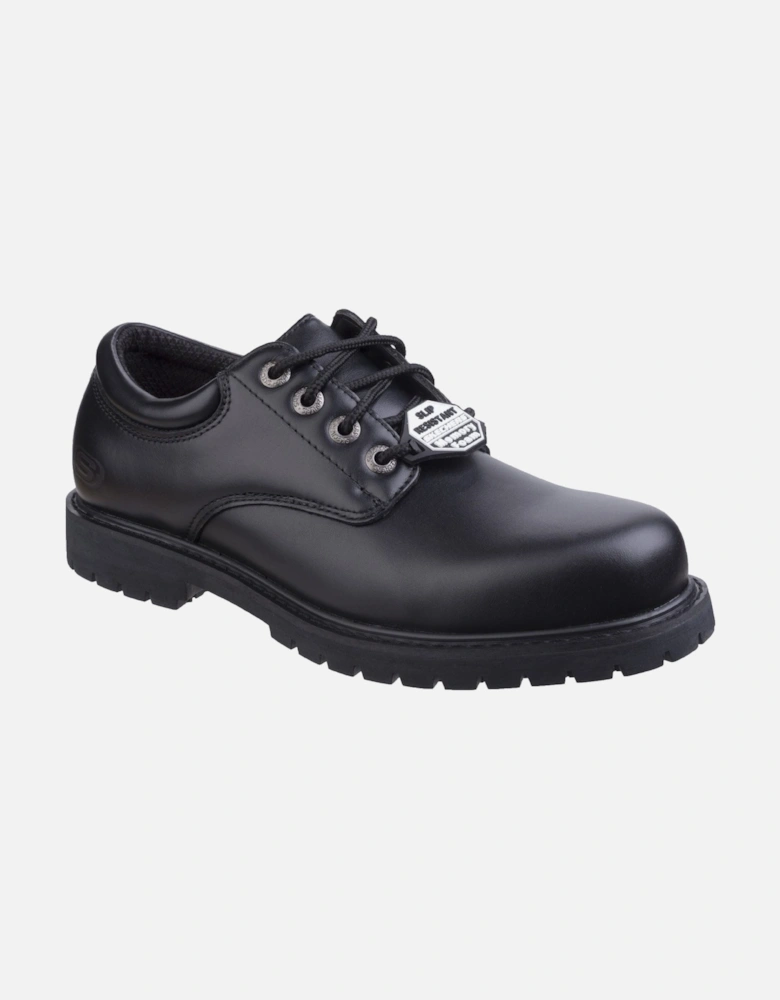 Cottonwood Elks Leather Men's Black Safety Shoes