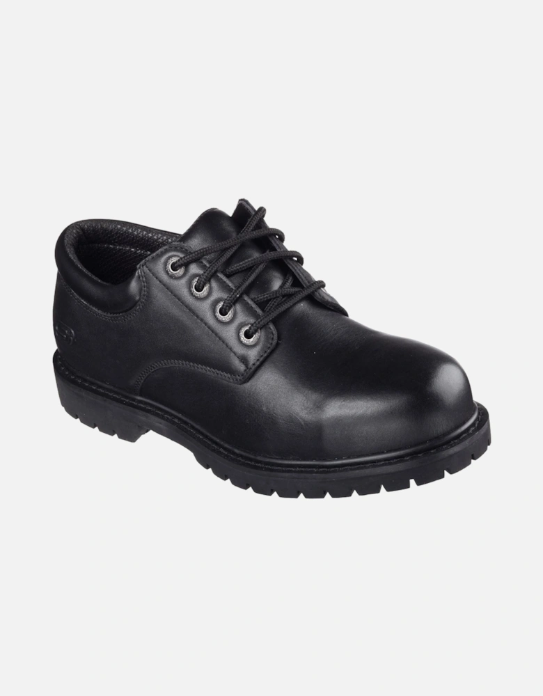 Cottonwood Elks Leather Men's Black Safety Shoes