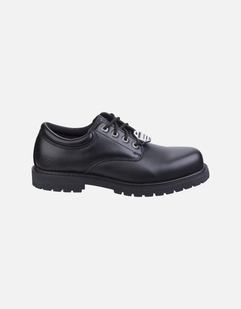 Cottonwood Elks Leather Men's Black Safety Shoes
